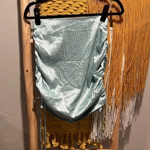 Zaful silk skirt with drawstring sides. NWT Sz Small